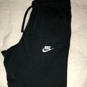 Black nike joggers